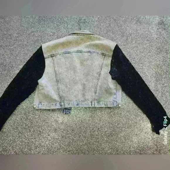 COPY - Y2K CROP ACID WASH JEAN JACKET - Picture 6 of 9